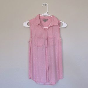 XS Rubbish Button Up Sleeveless Shirt